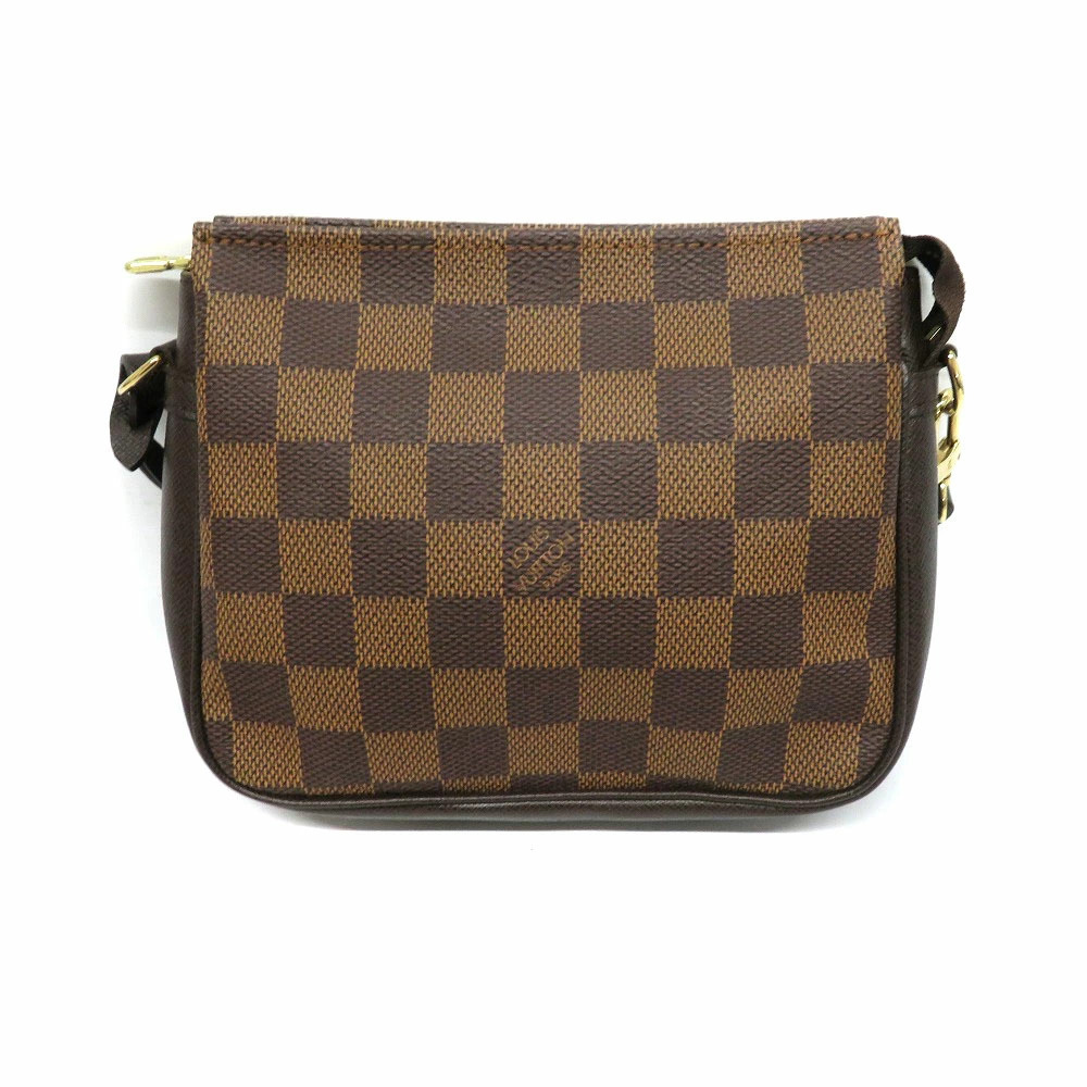 LOUIS VUITTON Trousse Makeup Clutch Damier Ebene Brown Cosmetic